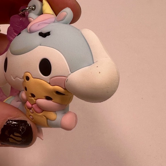 Sanrio Cinnamoroll Unicorn Plush Keychain Charm Bag Accessory Kawaii Blue Pink‎ - Picture 4 of 6